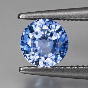 4.00 mm Round {0.38ct} Fire Luster Natural White Blue Sapphire [Flawless-VVS]