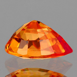 6x4.5 mm Pear {0.65ct} Top Luster Natural Orange Sapphire [Flawless-VVS]