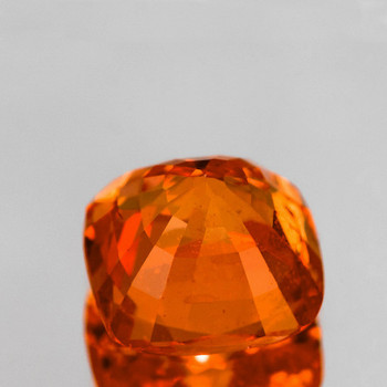4.00 mm Cushion {0.50ct} Top Luster Natural Orange Sapphire [Flawless-VVS]