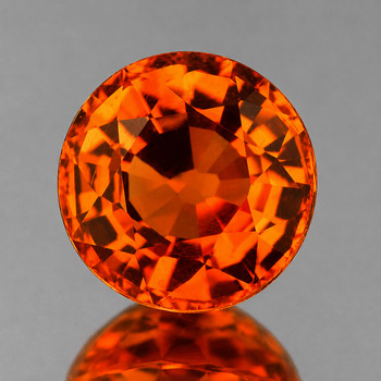4.50 mm Round 2 pcs {0.40ct} AAA Luster Natural Orange Sapphire [Flawless-VVS]