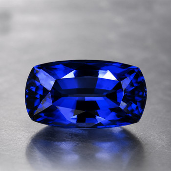 7x5 mm Cushion {0.98ct} Lustrous Natural SriLanka Royal Blue Sapphire [Flawless-VVS]