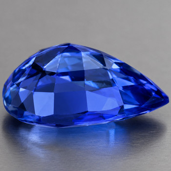 8x5.5 mm Pear {1.10ct} AAA Luster Natural SriLanka Intense Blue Sapphire [Flawless-VVS]