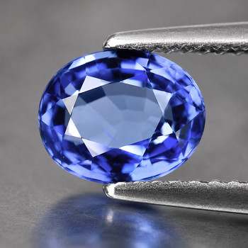 7.5x6 mm Oval {1.28ct} Lustrous Natural SriLanka Blue Sapphire [Flawless-VVS]