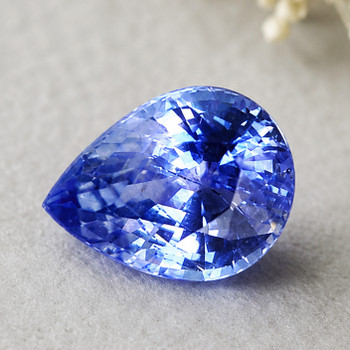 7x6 mm Pear {1.22ct} AAA Luster Natural SriLanka Intense Blue Sapphire [VVS-VS]