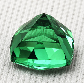 6.00 mm Cushion 1.25ct AAA Luster Natural Intense Chrome Green Tourmaline [Flawless-VVS]