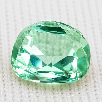 7.5x6.5 mm Cushion 2.02ct AAA Luster Natural Neon Green Tourmaline [Flawless-VVS]