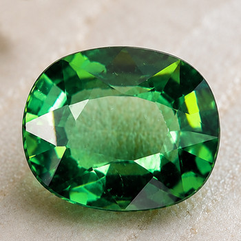 8.5x7.5 mm Cushion 2.08ct AAA Luster Natural Dark Green Tourmaline [Flawless-VVS]