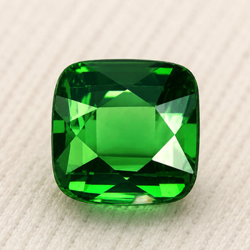 6.50 mm Cushion 1.98ct AAA Luster Natural Intense Chrome Green Tourmaline [Flawless-VVS]