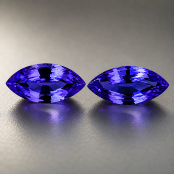 6x3 mm Marquise 2pcs AAA Luster Natural Intense Purple Sapphire [Flawless-VVS]