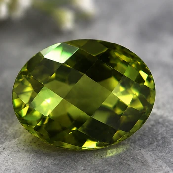 11x9 mm Oval Checker {4.65cts} Natural Brilliant Green Tourmaline [Flawless-VVS]