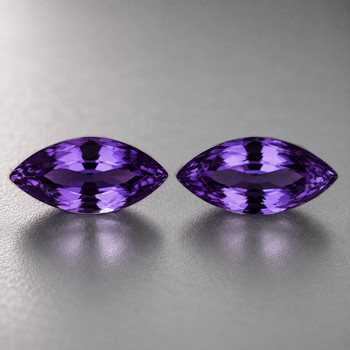 6x3 mm Marquise 2pcs AAA Luster Natural Purple Sapphire [Flawless-VVS]