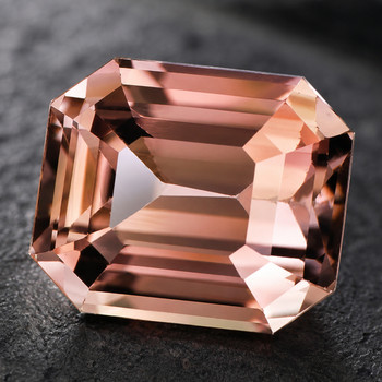 7x6 mm Octagon {1.70ct} Top Fire Natural Unheated Peach Pink Zircon [Flawless-VVS]