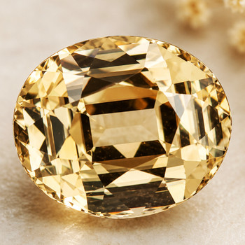 9x7 mm Oval {2.95ct} Top Fire Natural Golden Zircon [Flawless-VVS]