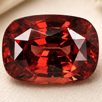 9.5x6.5 mm Cushion {3.62ct} Top Fire Natural Unheated Intense Pink Red Zircon [Flawless-VVS]