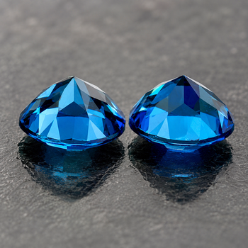 6.00 mm Round 2 pcs Top Fire Luster Natural London Blue Topaz [Flawless-VVS]