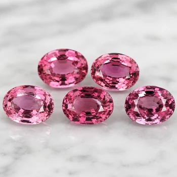 4.5x3.5 mm Oval 5pcs Top Brilliancy Natural Pink Spinel [Flawless-VVS]