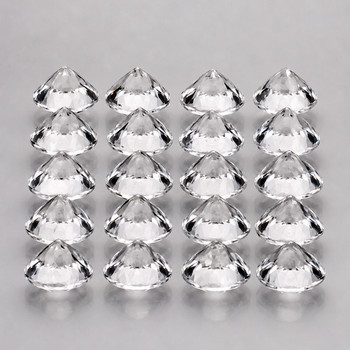 2.00 mm Round Machine Cut 50pcs Natural Diamond White Topaz [Flawless-VVS]-AAA GRADE