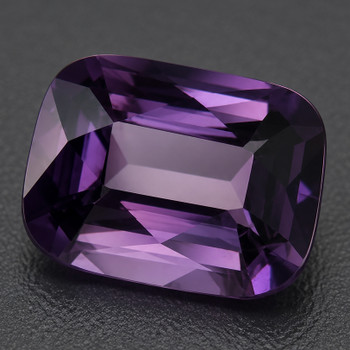 7x5.5 mm Cushion {1.16ct} Top Luster Natural Titanium Purple Spinel [Flawless-VVS]