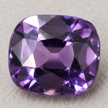 6.5x5.5 mm Cushion {1.30ct} Top Luster Natural Intense Purple Spinel [Flawless-VVS]