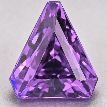 6.50 mm Trillion {0.90ct} Top Luster Natural Pink Purple Spinel [Flawless-VVS]