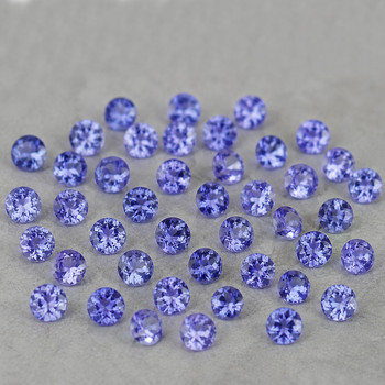2.00 mm Round 40pcs AAA Fire Luster Natural Purple Blue Tanzanite [Flawless-VVS]