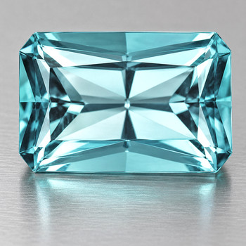 7x5 mm Octagon 1.25ct Top Luster Natural Blue Apatite [Flawless-VVS]