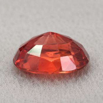 7.5x6 mm Oval {1.75ct} Top Fire Natural Unheated Intense Orange Pink Zircon [Flawless-VVS]