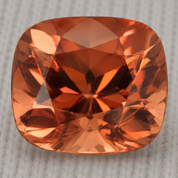 7x6 mm Cushion {2.15ct} Top Fire Natural Unheated Golden Orange Zircon [Flawless-VVS]