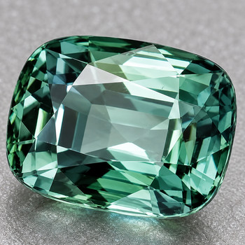 6.5x5 mm Cushion {1.02ct} Brilliant Natural Unheated Teal Blue Green Sapphire [Flawless-VVS] -Free Certificate