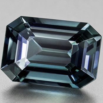 6.5x4.5 mm Octagon {1.25ct} Brilliant Natural Unheated Blue Green Sapphire [Flawless-VVS]