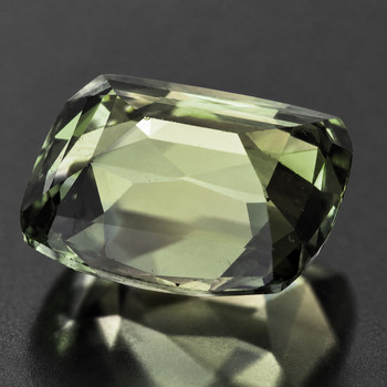 7x5 mm Cushion {1.18ct} Brilliant Natural Unheated Champagne Green Sapphire [Flawless-VVS]