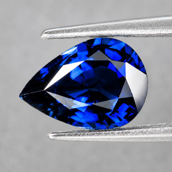 6x4 mm Pear {0.55ct} Fire Luster Natural Royal Blue Sapphire [Flawless-VVS]