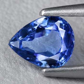 6x5 mm Pear {0.62ct} Fire Luster Natural Blue Sapphire [Flawless-VVS]