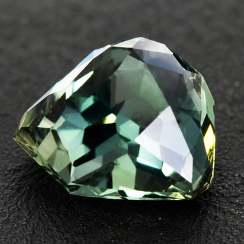 5.50 mm Fancy {1.00ct} Brilliant Natural Unheated Teal Blue Green Sapphire [Flawless-VVS]-Top Grade