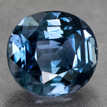 5.80 mm Semi-Round {1.02ct} Brilliant Natural Unheated Teal Blue Sapphire [Flawless-VVS]-Top Grade