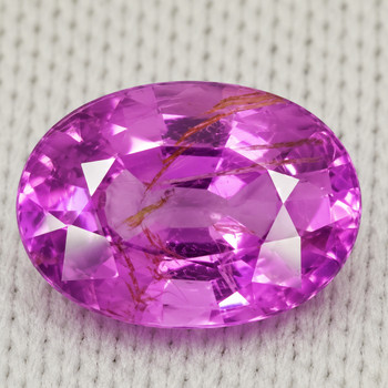 7x5 mm Oval {1.05ct} Fire Luster Natural Top Intense Purple Pink Sapphire [SI]