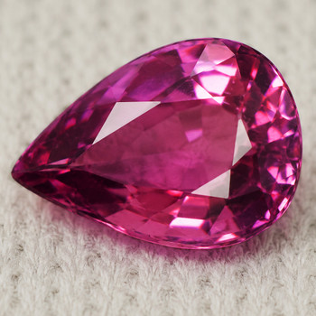 7x5 mm Pear {0.90ct} Fire Luster Natural Top Intense Purple Pink Sapphire [VVS]