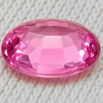 7x5 mm Oval {0.88ct} Fire Luster Natural Top Intense Pink Sapphire [Flawless-VVS]