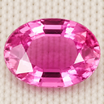 7x5 mm Oval {0.88ct} Fire Luster Natural Top Intense Pink Sapphire [Flawless-VVS]