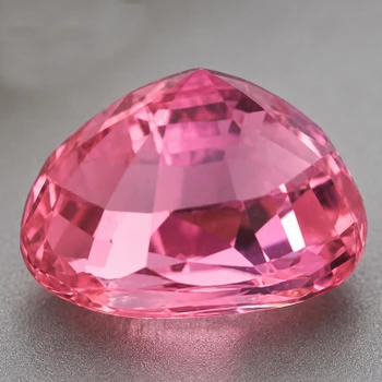 7.5x6 mm Oval {1.70ct} Sparkling Natural Intense Peach Pink Tourmaline [Flawless-VVS]
