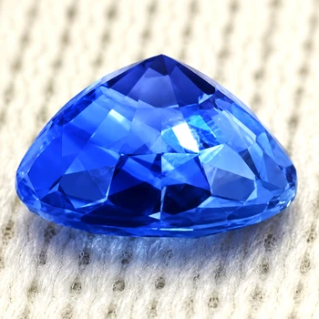 4.00 mm Pear 0.40ct Top Luster Natural Top Intense Blue Sapphire [Flawless-VVS]
