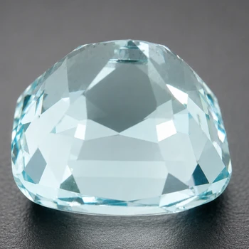 7.00 mm Cushion {1.58ct} AAA Luster Natural Blue Aquamarine [Flawless-VVS]