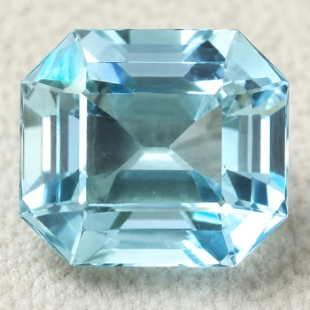 7x6 mm Octagon{1.55ct} Top Luster Natural Blue Aquamarine [VVS-Eye Clean]