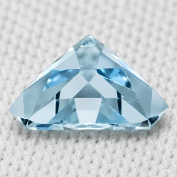 7.50 mm Fancy Cut {1.12ct} Superb Luster Natural Blue Aquamarine [Flawless-VVS]