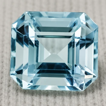 7.00 mm Octagon {1.42ct} Top Luster Natural Blue Aquamarine [Flawless-VVS]