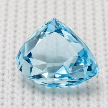 7x6 mm Pear {1.08ct} Superb Luster Natural Santa Maria Blue Aquamarine [Flawless-VVS]