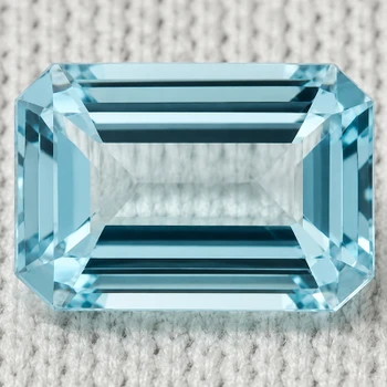 7.5x5.5 mm Octagon {1.10ct} Top Luster Natural Santa Maria Blue Aquamarine [Flawless-VVS]