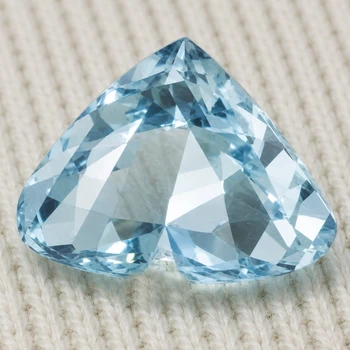8x7 mm Heart 1.72ct Superb Luster Natural Santa Maria Blue Aquamarine [Flawless-VVS]