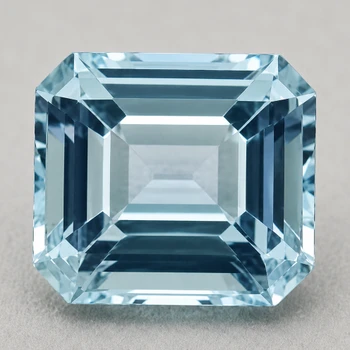 7.5x6.5 mm Octagon {1.48ct} Top Luster Natural Santa Maria Blue Aquamarine [Flawless-VVS]