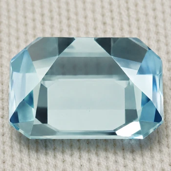 7.5x6.5 mm Octagon {1.48ct} Top Luster Natural Santa Maria Blue Aquamarine [Flawless-VVS]